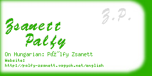 zsanett palfy business card